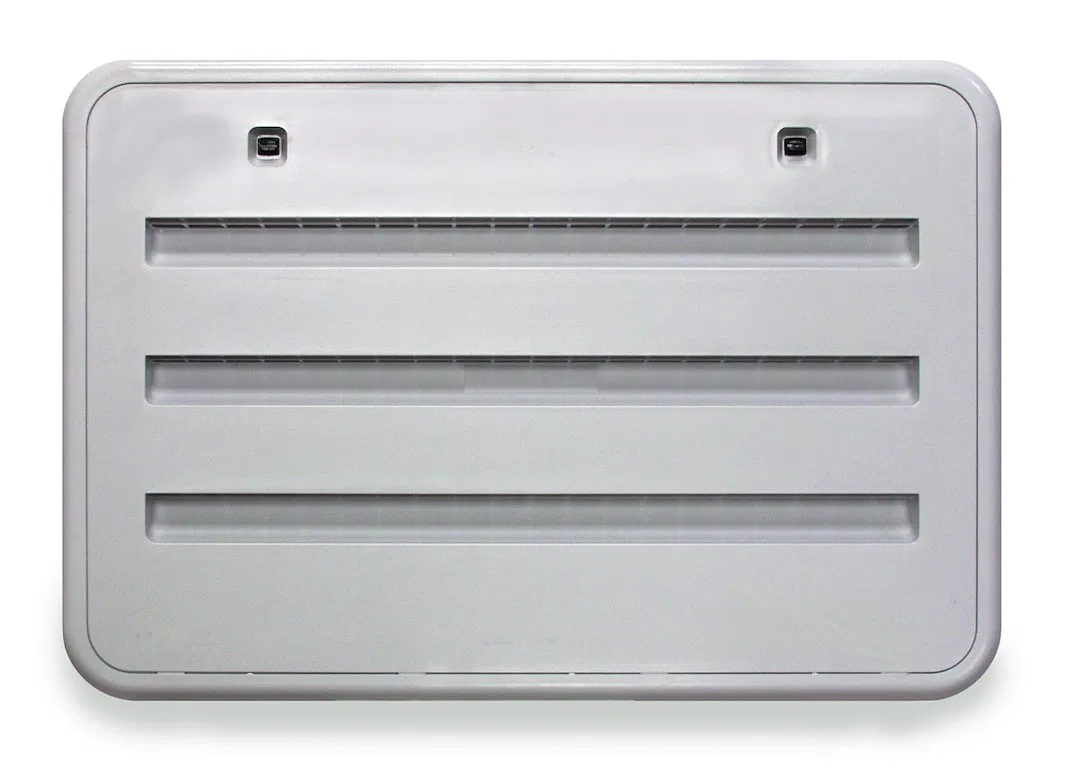 50657 – DAVE CARTER Refrigerator Vent, Use With Most Norcold Refrigerator Air Intake Side Vent 21-1/2 Inch Width x 13...